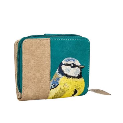 HI-DI-HI PORTEMONEE,  TURQUIOSE EN BEIGE