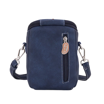 HI-DI-HI SCHOUDERTAS FOLLIAGE BLAUW