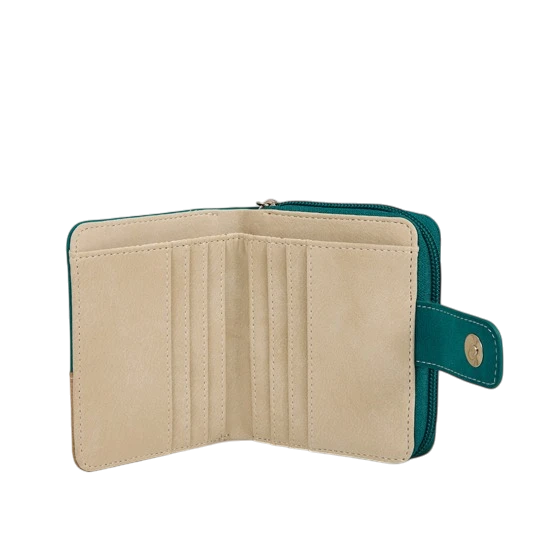 HI-DI-HI PORTEMONEE,  TURQUIOSE EN BEIGE
