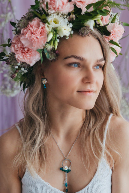 DAUGHTER OF THE NORTH LILY OF THE VALLEY STUD EARRINGS
