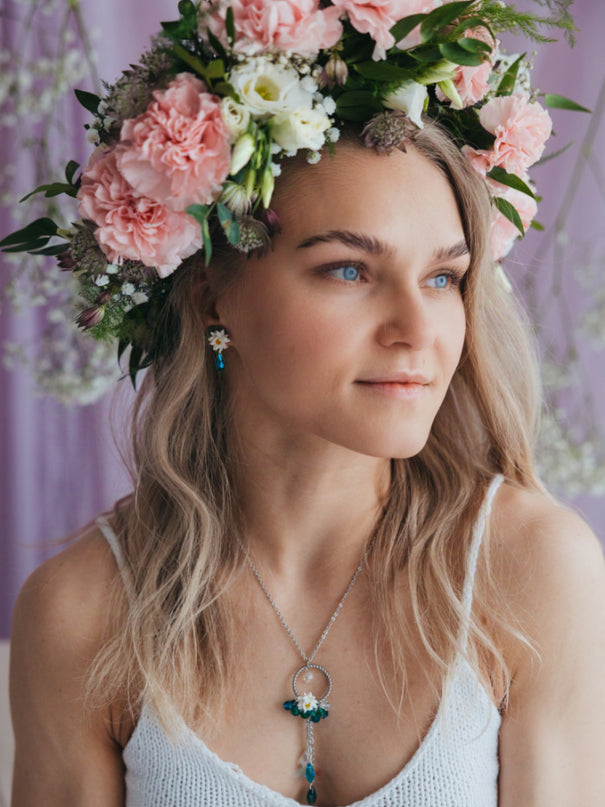 DAUGHTER OF THE NORTH LILY OF THE VALLEY STUD EARRINGS