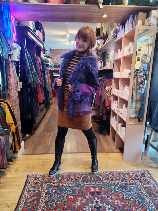 HEART ICELAND WINTERJAS, PURPLE PATCHWORK