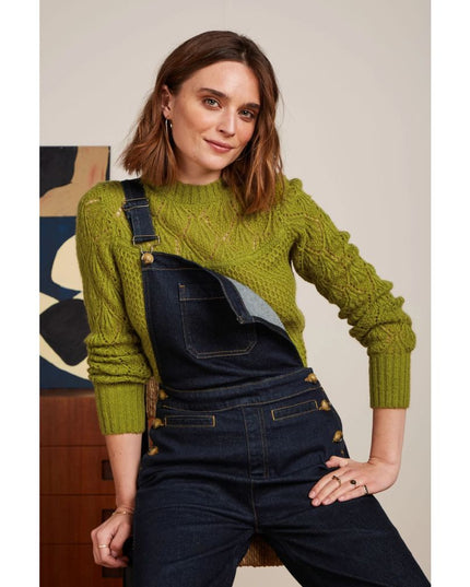 King Louie Jeannie Yoke Sweater Farfalle Guacemole
