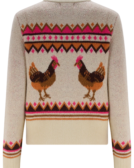 Sugarhill Brighton Kia jumper, brown vintage baby deer