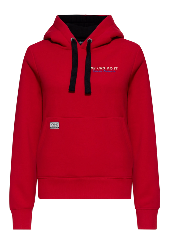 QUEEN KEROSIN DAMES HOODIE WE CAN DO IT, RED
