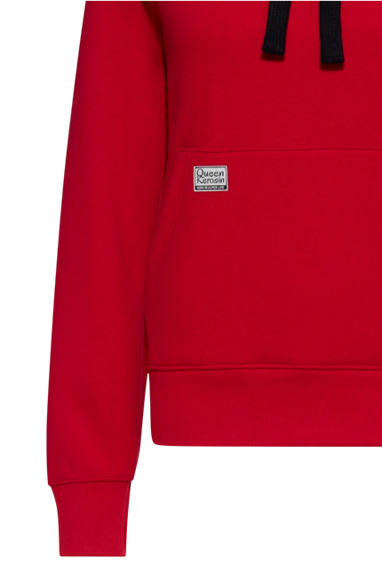 QUEEN KEROSIN DAMES HOODIE WECAN DO IT, RED
