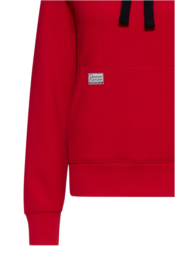 QUEEN KEROSIN DAMES HOODIE WE CAN DO IT, RED
