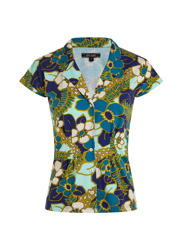 KING LOUIE Darcy Blouse Selena Deep Blue
