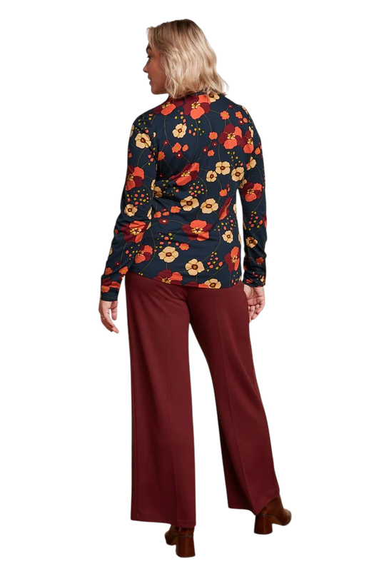 King Louie Federica Pants Milano Uni Beet Red