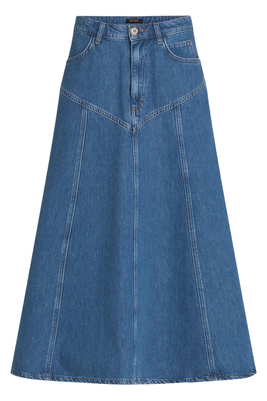 King Louie Dolly Skirt Stone Denim