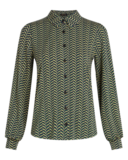 King Louie Maisie Blouse Marais, evening blue