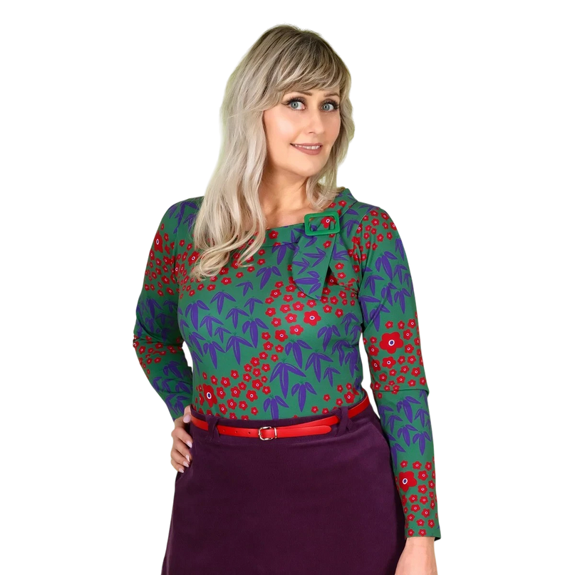 MARGOT TOP WILDER, MEHRFARBIG