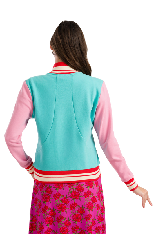 Lana Sweat Jacket Turquoise