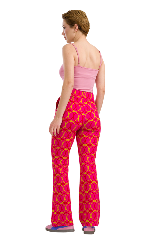Lieke Flared Pants Bubble Beat