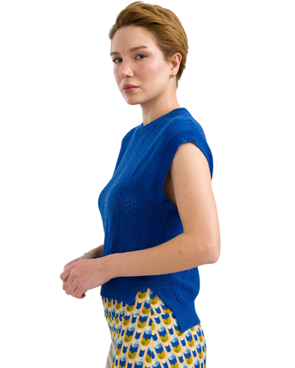Knitwear Pippa Top - Blue