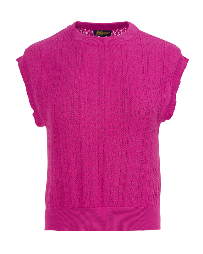 Knitwear Pippa Top - Fuchsia