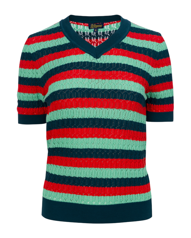 Knitwear Sweater V-Neck Short Sleeve