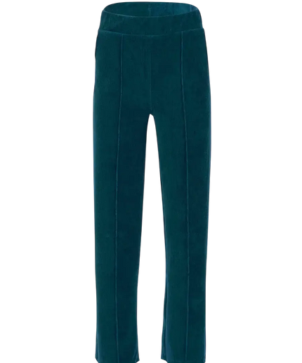 HAILEY TROUSERS RIB VELOUR PETROL