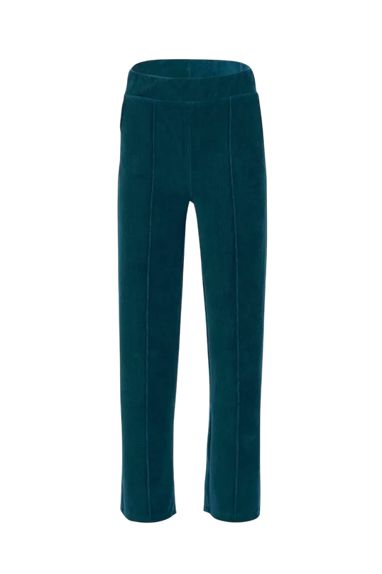 HAILEY TROUSERS RIB VELOUR PETROL