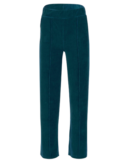 HAILEY TROUSERS RIB VELOUR PETROL