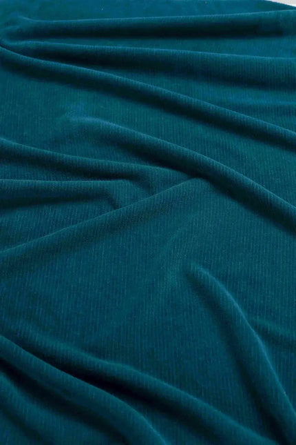 PANTALONI HAILEY RIB VELOUR PETROL