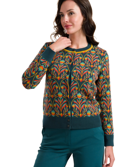 Knitwear Cardigan barock flower