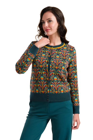Knitwear Cardigan barock flower