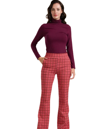PANTALONES ACAMPANADOS LIEKE DE LALAMOUR, BALDOSAS DE PUERTO PRECIOSAS
