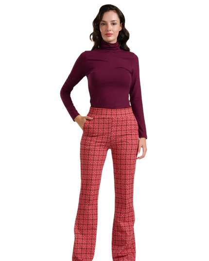 PANTALONI A ZAMPA LIEKE GEORGEOUS PORT TILES