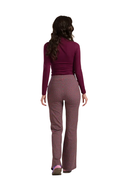 LALAMOUR LIEKE FLARED PANTS GRAHPIC MILL
