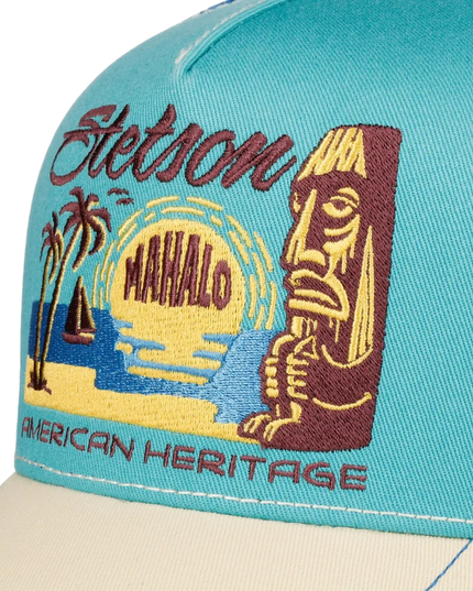 STETSON TRUCKERCAP, MAHALO TURQUOISE