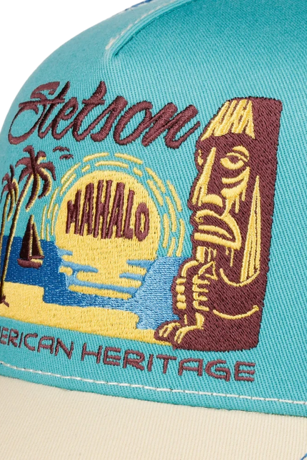 STETSON TRUCKERCAP, MAHALO TURQUOISE