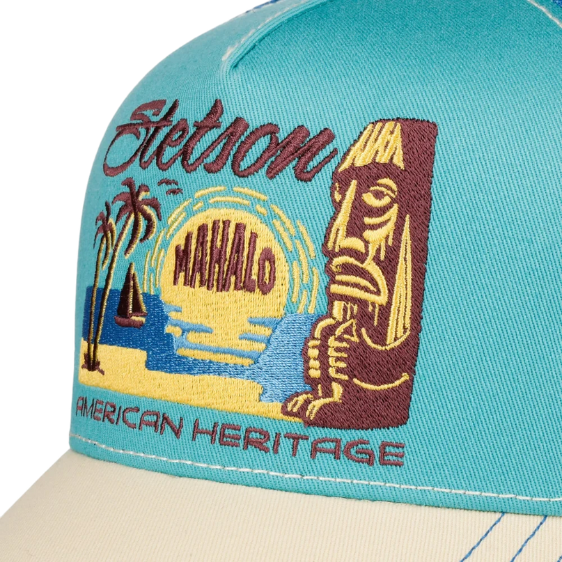 STETSON TRUCKERCAP, MAHALO TURQUOISE