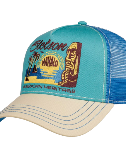 STETSON TRUCKERCAP, MAHALO TURQUOISE