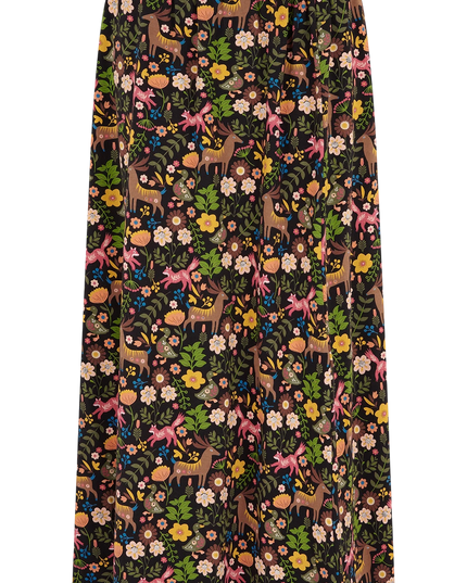 Sugarhill Brighton Jayda jersey skirt, black forest folklore