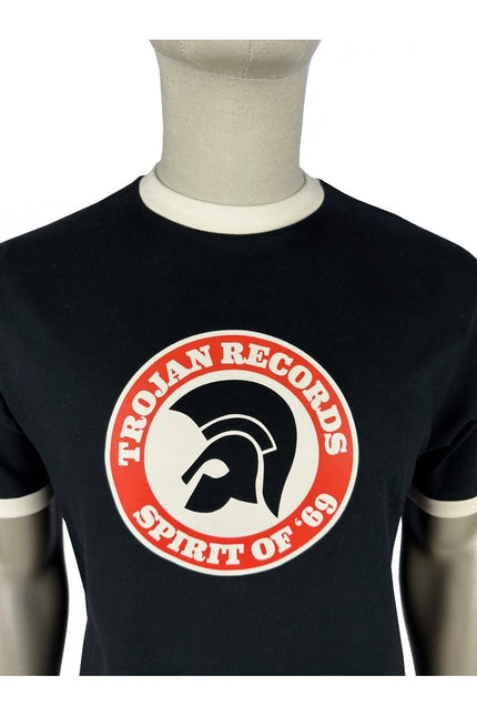 TROJAN SPIRIT OF '69 LOGO TEE, BLACK