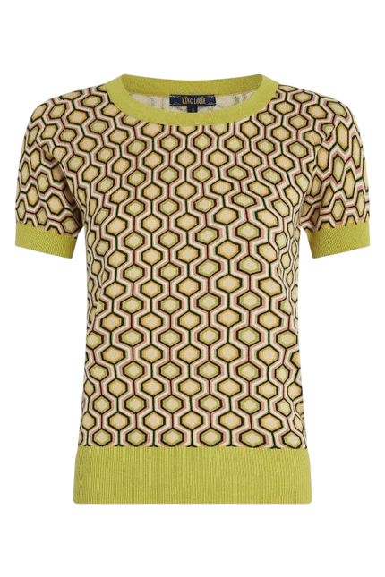 King Louie Gigi Top Rocchi Lentil Green