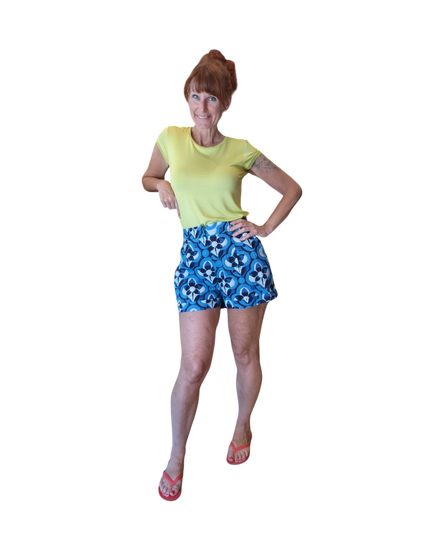 PANTALONI A GAMBA LARGA BLU NAVY