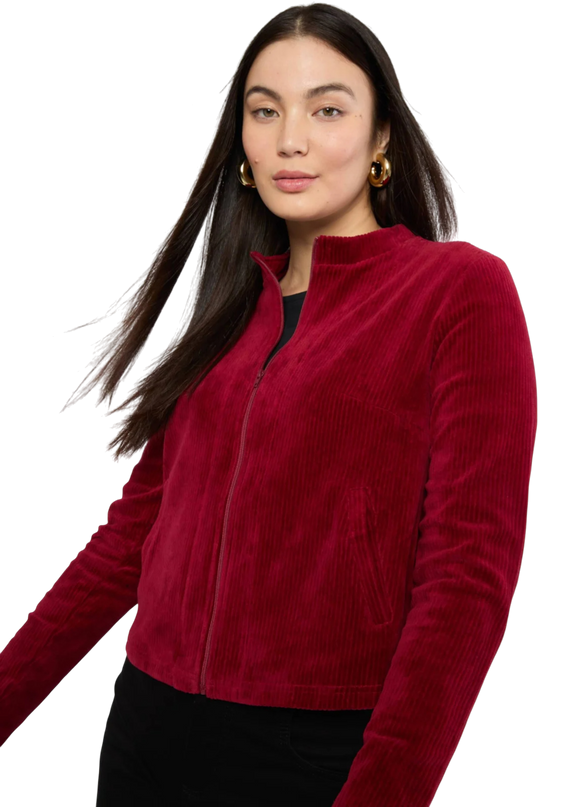 Jolly Zip Up fine needle red