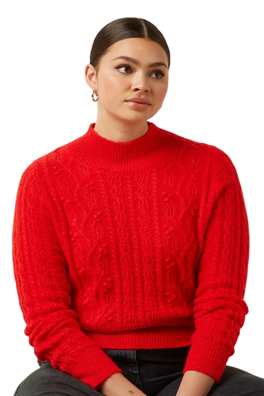 Nilde Top Leon fiery red