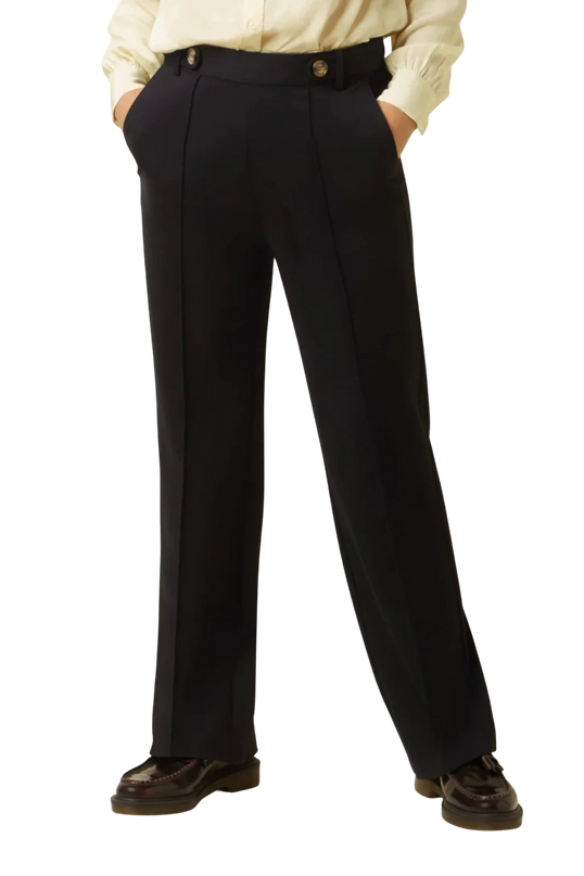 GARBO PINTUCK PANTS UNI RODEO BLACK