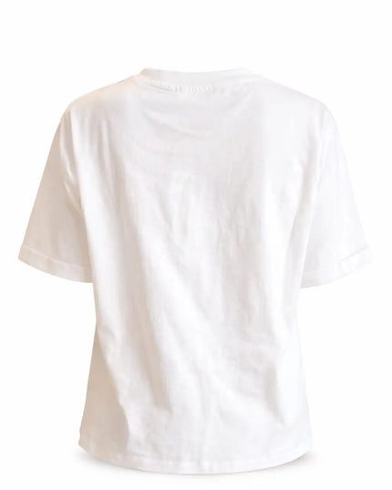 SUGAR HILL BRIGHTON MAGGIE T-SHIRT CELIA HEAVY WIEGHT WHITE, FLOWER CHAIN