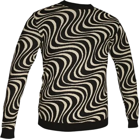 Linha Ondulada preto-creme