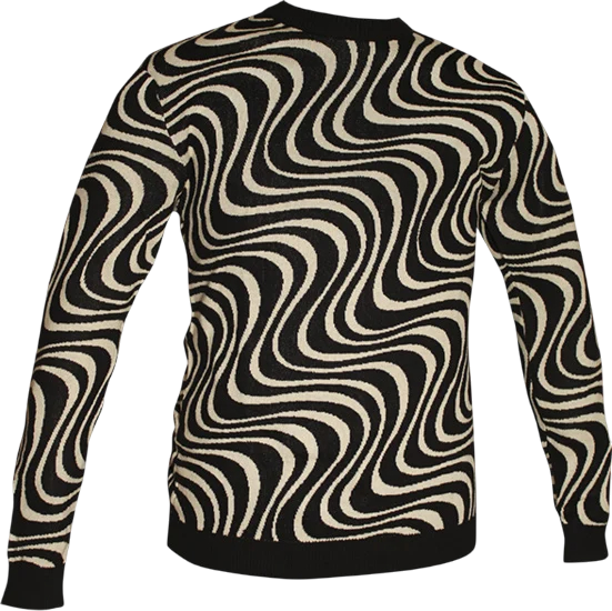 Wavyline black-creme