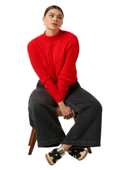 Nilde Top Leon fiery red