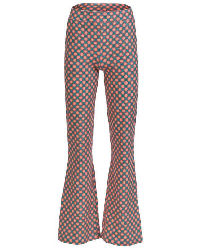 LIEKE FLARED PANTS Vintage Coral Flower