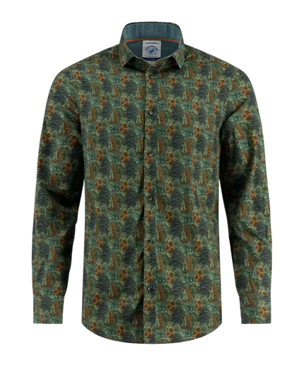 BLUSA A FISH NAMED FRED FOREST VERDE OSCURO