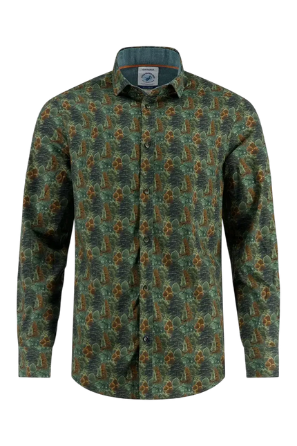 A FISH NAMED FRED BLOUSE Forest dark green