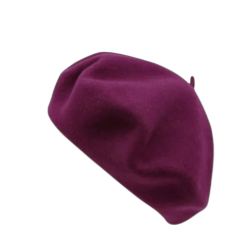 Baret WOOL - Lilac Red