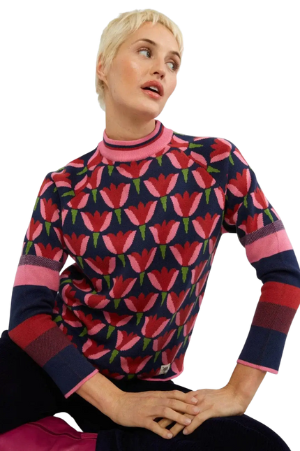 BLUTSGESCHWISTER Strickpullover Cold Day Warm Heart